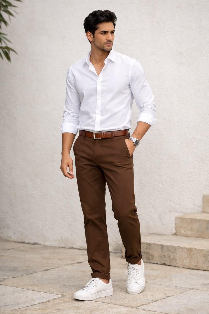 Dark Brown Formal Pants